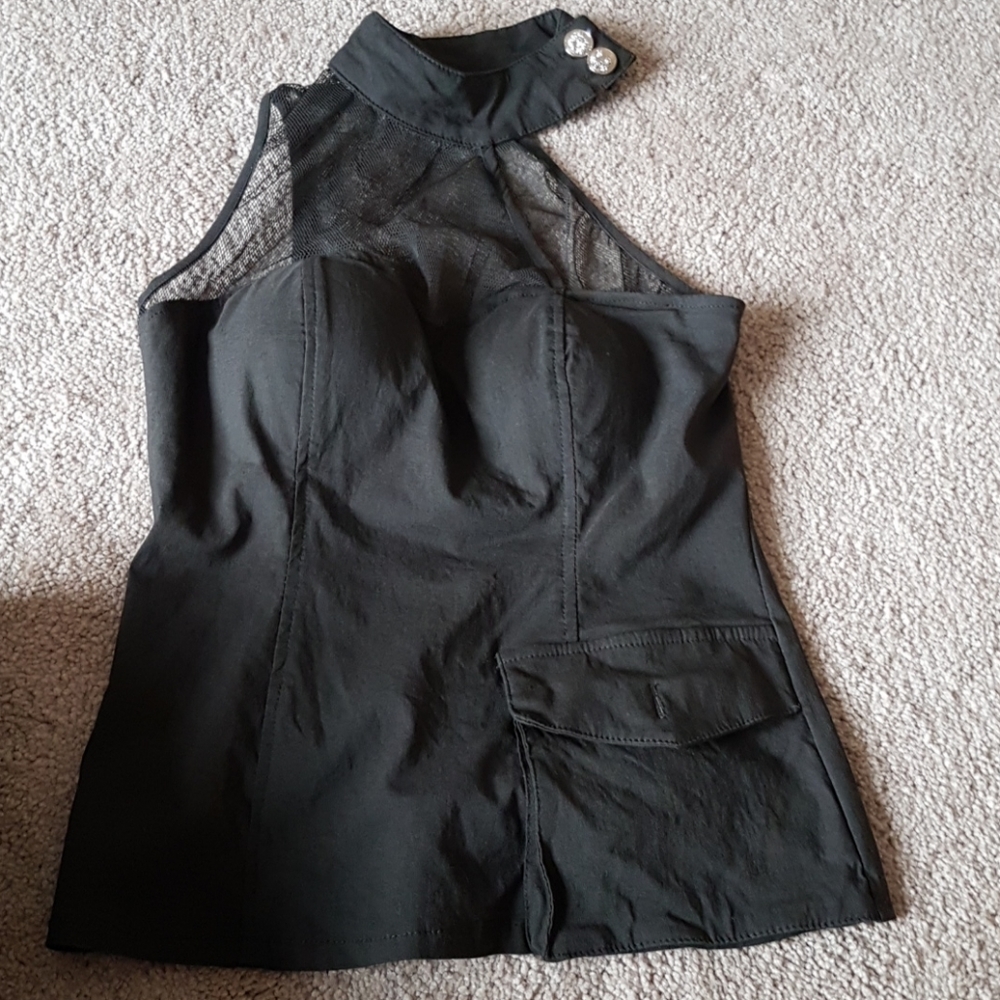 Gothic black blouse